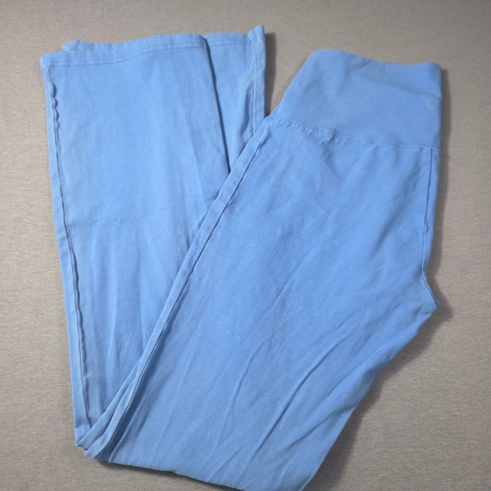 TNA Aritzia High Waisted Flare Leggings Light Blue Yoga Pants S